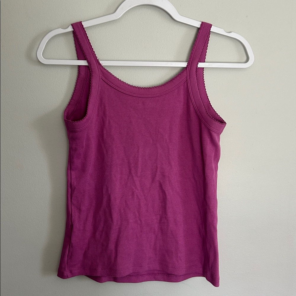 Old navy Women's Ribbed Tank Top - Magenta Pink - Picture 3 of 3